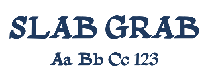 SLAB GRAB Font Preview