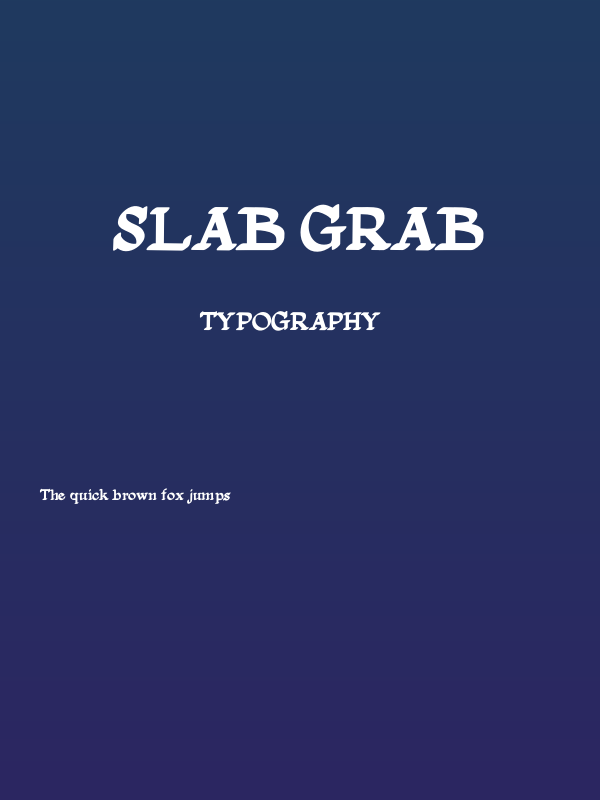 SLAB GRAB Poster