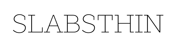 SLABSTHIN Font
