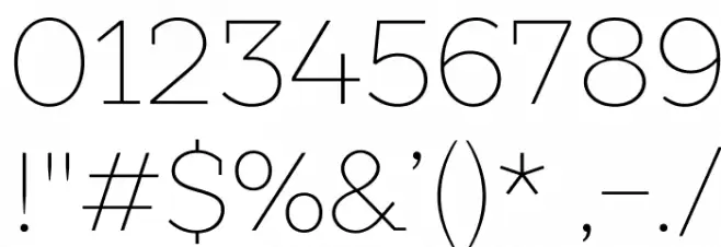 SLABSTHIN Font OTHER CHARS