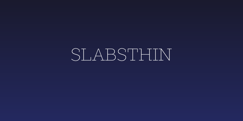 SLABSTHIN Social Header