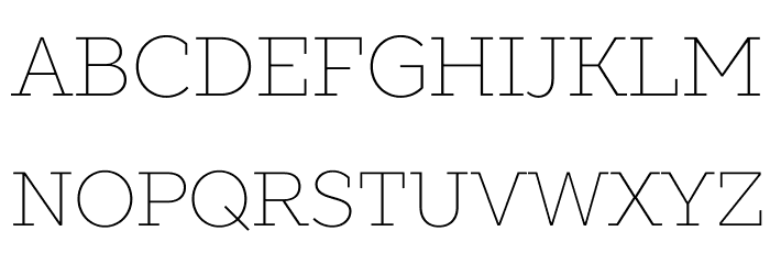 SLABSTHIN Font LOWERCASE