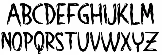 SLAMP OF ANKORS Schriftart Groß