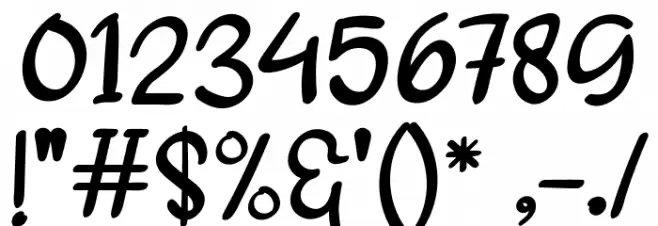 SLARAS Font OTHER CHARS