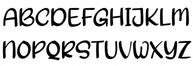 SLARAS フォント 大文字