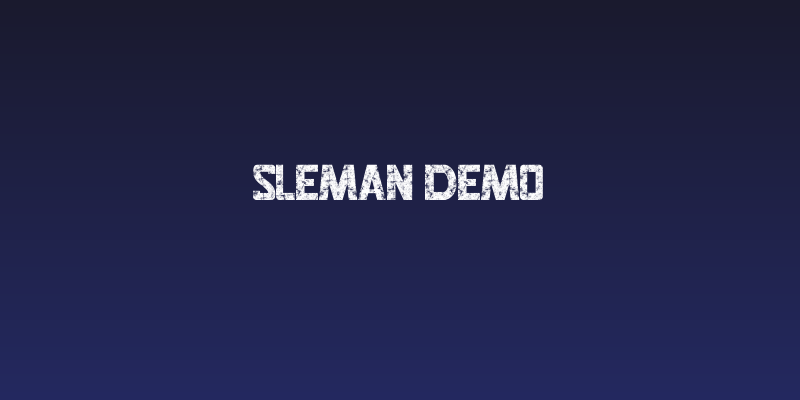 SLEMAN DEMO Social Header
