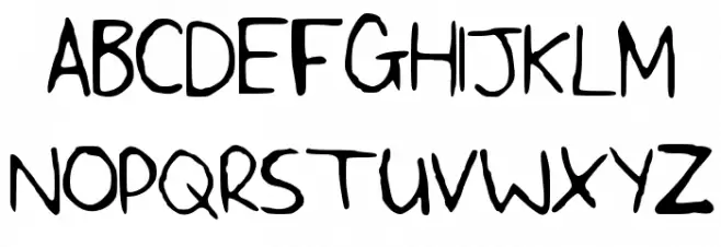 SLF_Handwriting Fonte MAIÚSCULAS