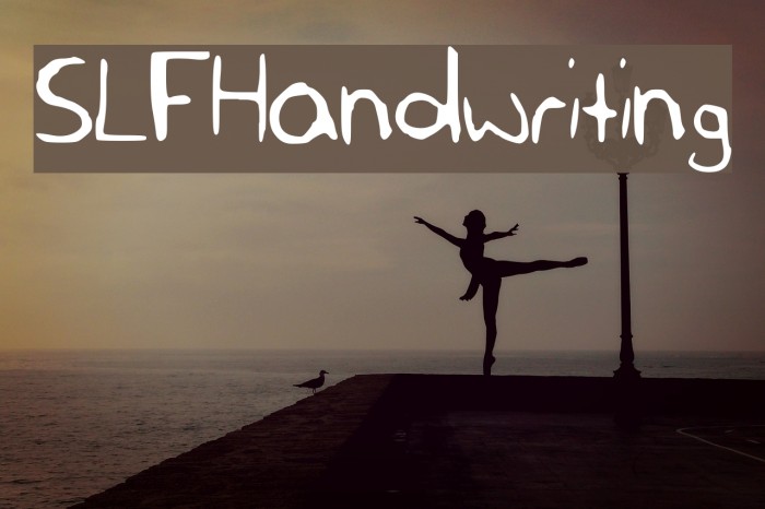 SLF_Handwriting Font examples