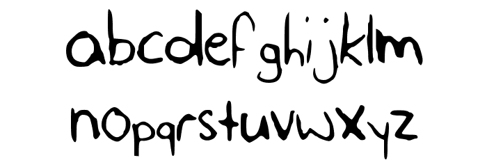 SLF_Handwriting Font LOWERCASE