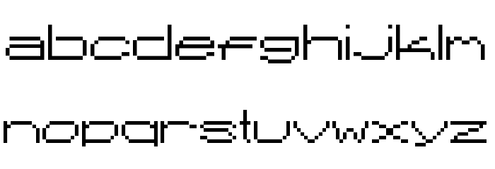 SLIG Wide Regular Font LOWERCASE