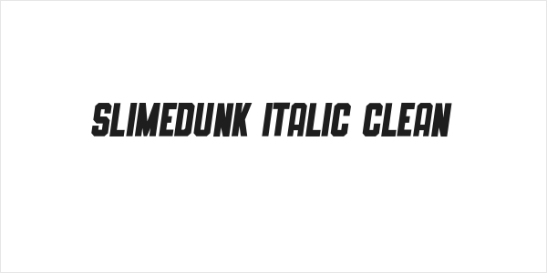 SLIMEDUNK ITALIC CLEAN Logo