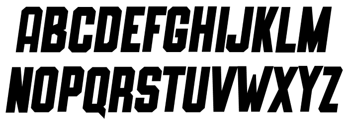 SLIMEDUNK ITALIC CLEAN Font LOWERCASE