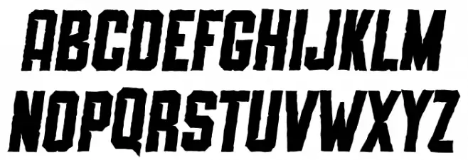 SLIMEDUNK ITALIC ROUGH 字体 大写