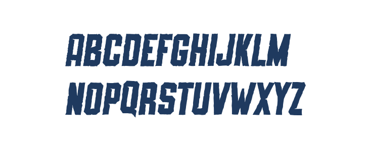 SLIMEDUNK ITALIC ROUGH Lowercase
