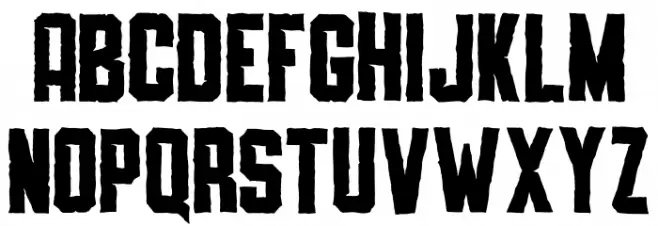 SLIMEDUNK ROUGH Schriftart Groß