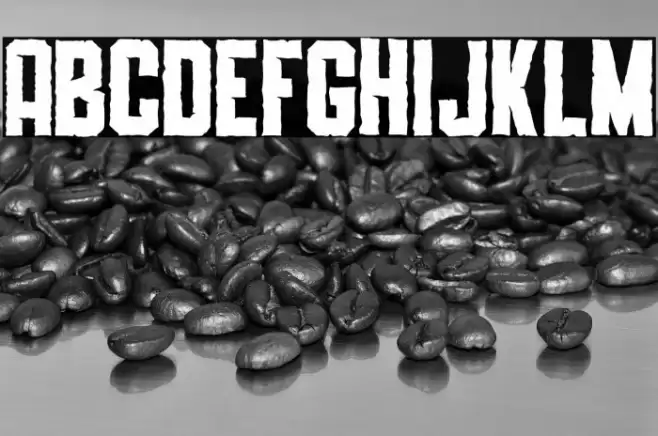 SLIMEDUNK ROUGH Font examples