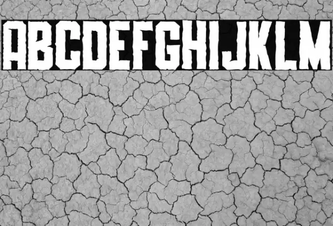 SLIMEDUNK ROUGH Font examples