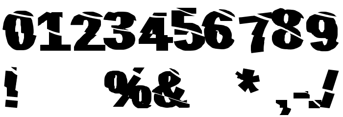 SLiCE n DiCE Font OTHER CHARS