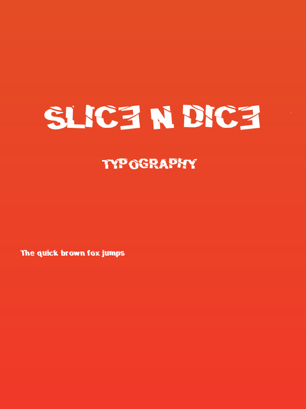 SLiCE n DiCE Poster