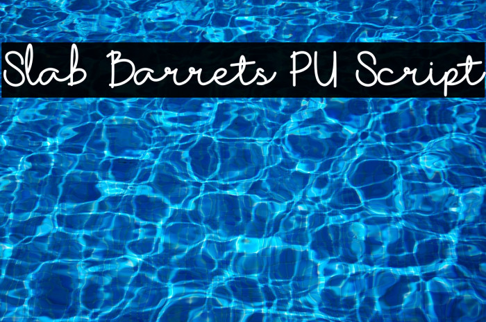 Slab Barrets PU Script Example 1