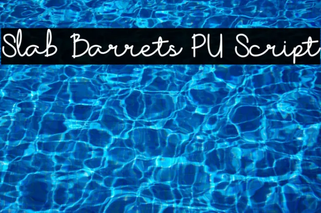 Slab Barrets PU Script Example 1