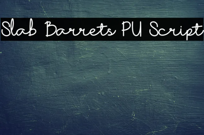Slab Barrets PU Script Example 3
