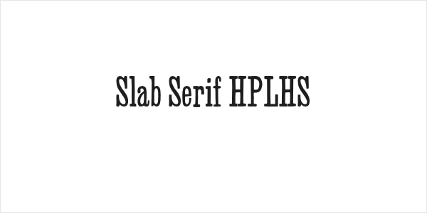 Slab Serif HPLHS Logo