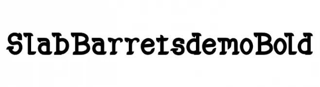 SlabBarretsdemoBold  Fuentes Gratis Descargar