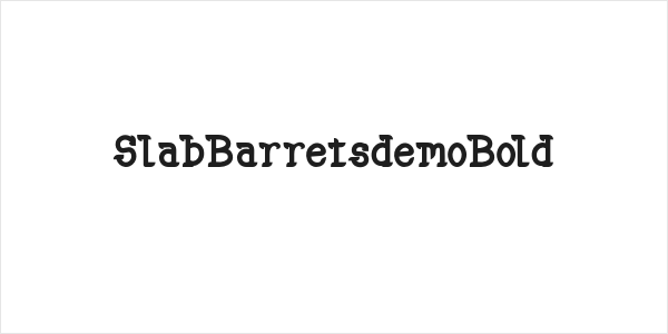 SlabBarretsdemoBold Logo