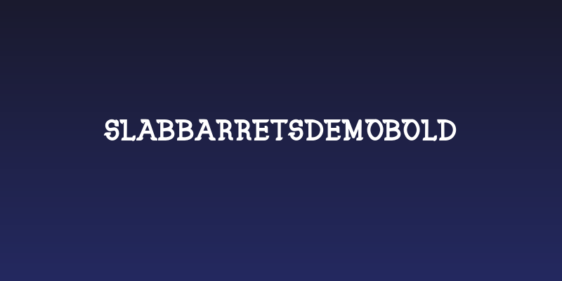 SlabBarretsdemoBold Social Header