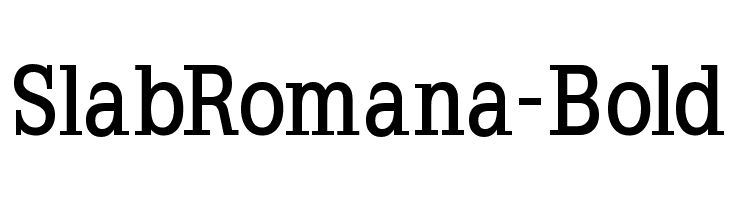 SlabRomana-Bold Font