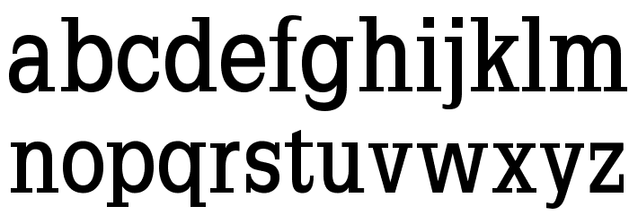SlabRomana-Bold Font LOWERCASE