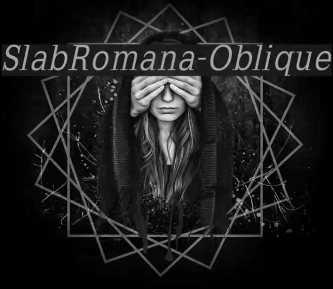 SlabRomana-Oblique Шрифта examples