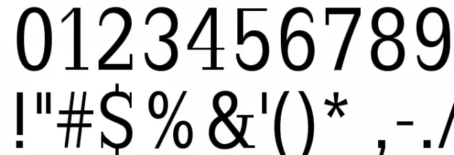 SlabRomana Font OTHER CHARS