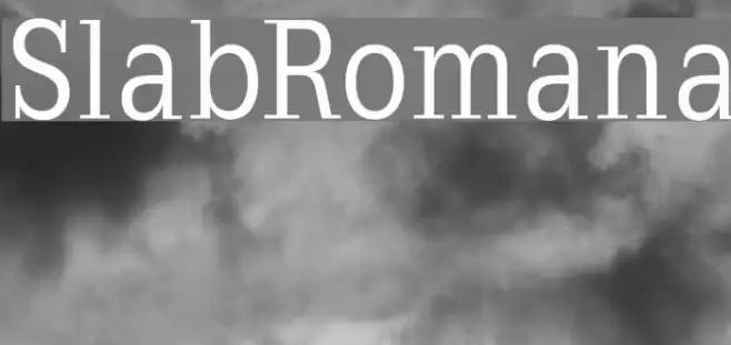 SlabRomana Font examples
