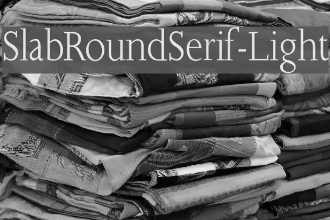 SlabRoundSerif-Light Font examples