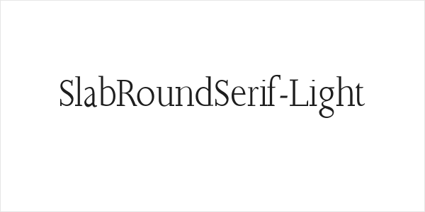 SlabRoundSerif-Light Logo
