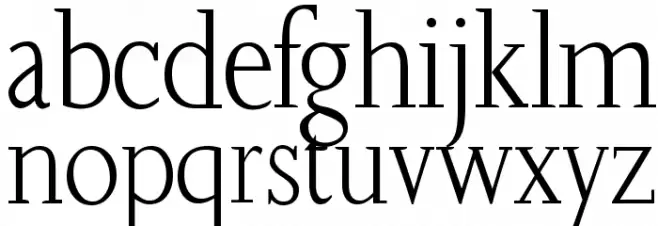 SlabRoundSerif-Light Font LOWERCASE