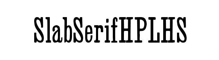 SlabSerifHPLHS Font