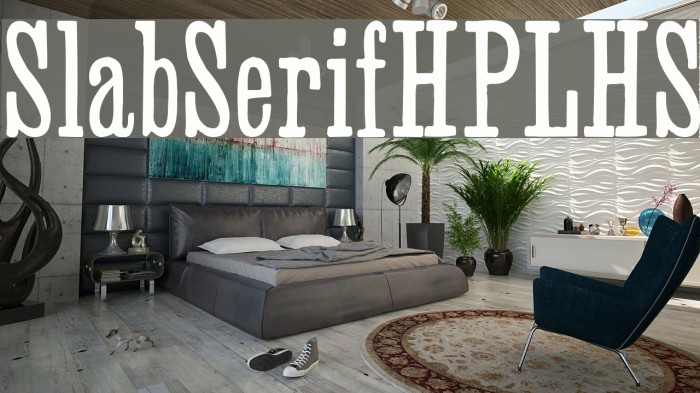 SlabSerifHPLHS Font examples