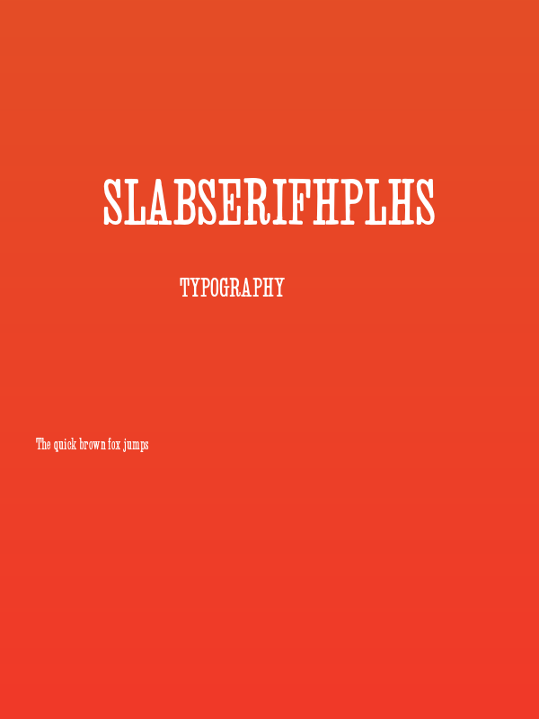 SlabSerifHPLHS Poster