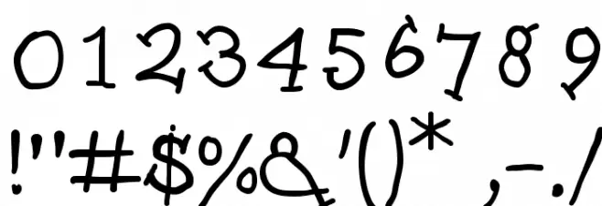 SlabSerifWritten Font OTHER CHARS