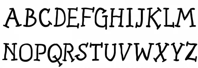 SlabSerifWritten Schriftart Groß