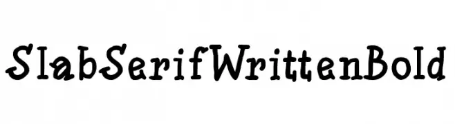 SlabSerifWrittenBold फ़ॉन्ट