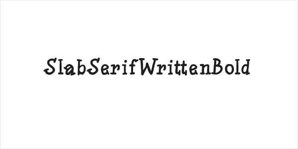 SlabSerifWrittenBold Logo
