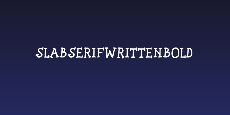 SlabSerifWrittenBold Social Header