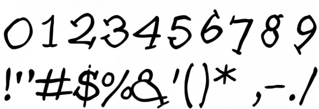 SlabSerifWrittenItalic Font OTHER CHARS