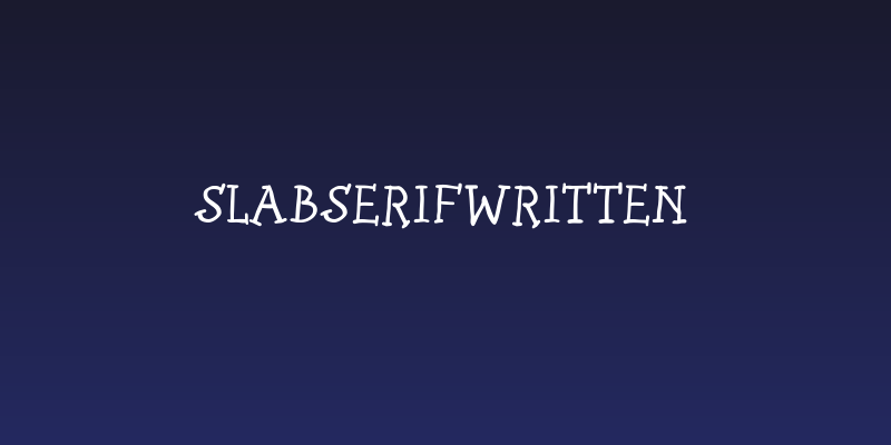 SlabSerifWritten Social Header