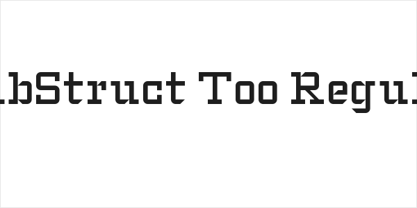 SlabStruct Too Regular Logo