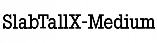 SlabTallX-Medium  Fuentes Gratis Descargar